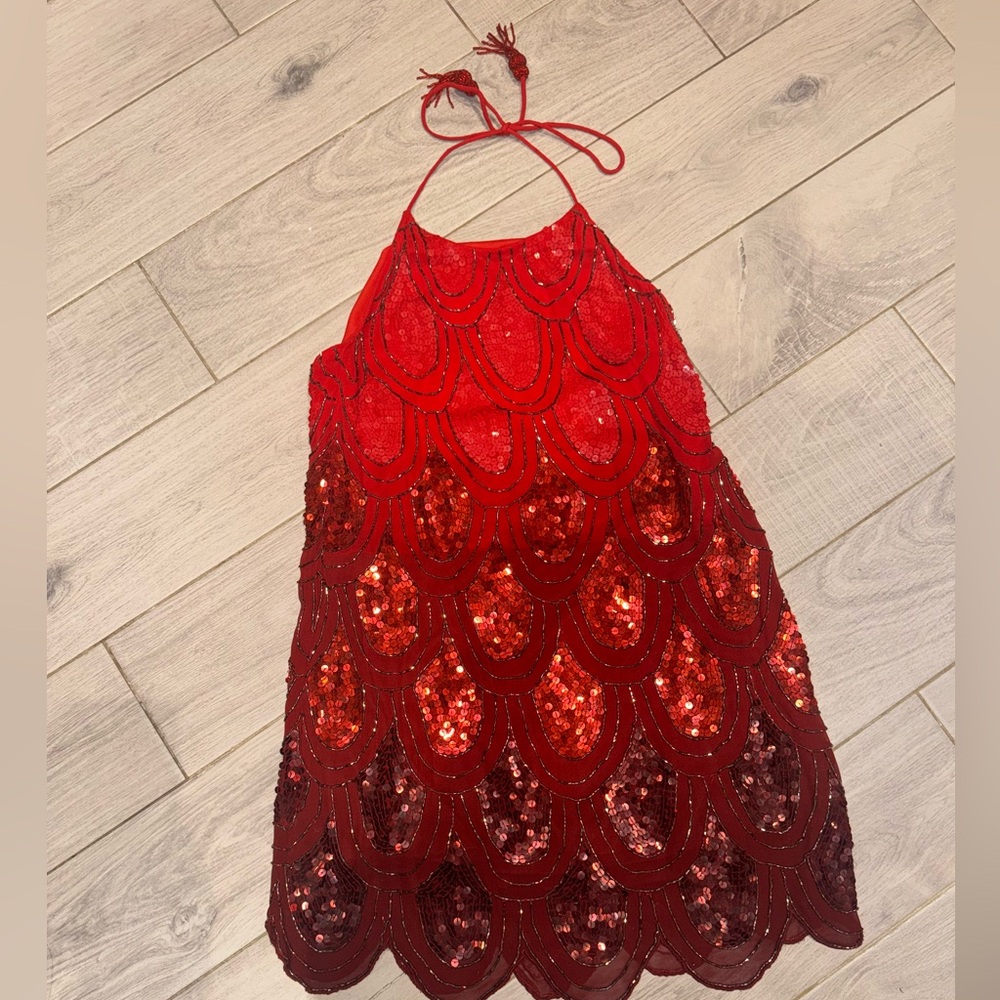 NBD Scarlet Sequin Gown